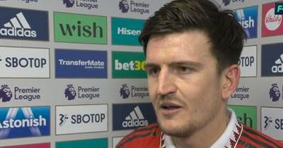 Harry Maguire immediately makes his point to Man Utd boss Erik ten Hag after return