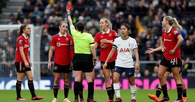 Man Utd boss claims Ella Toone was victim of "play-acting" after red card against Spurs