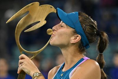 Bencic saves three match points to clinch Abu Dhabi title