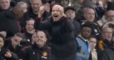 Erik ten Hag reaction to Alejandro Garnacho's goal spotted as Man Utd beat Leeds