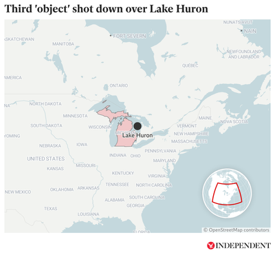 US military shoots down another ‘object’ above Lake Huron