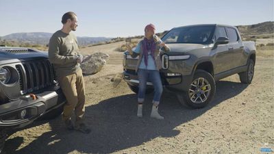 Rivian R1T Electric Pickup Vs Jeep Gladiator: Off-Road Rival Test