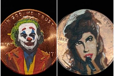 Penny for your thoughts – man brings joy to social media through painted coins