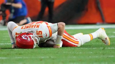 Mahomes Reinjures Ankle in Second Quarter of Super Bowl LVII