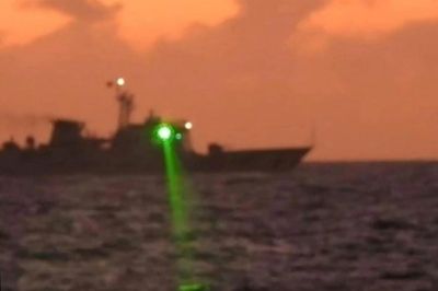 Philippine coast guard accuses Chinese ship of using 'laser light'