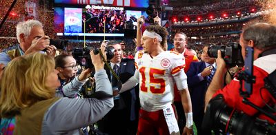 Jalen Hurts and Patrick Mahomes didn’t appear to have on-field handshake after Chiefs’ Super Bowl win