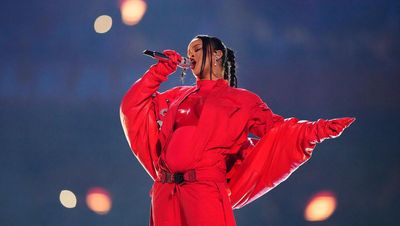 Rihanna lights up Super Bowl half-time performance – and reveals she’s pregnant with second child