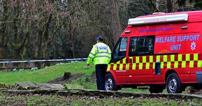 Police remain at scene of schoolgirl's killing after two teenagers arrested