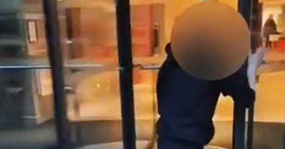 Edinburgh youth gets 'instant karma' as revolving door stunt backfires