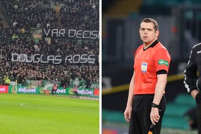 'My focus is on the pitch': Douglas Ross responds to Celtic fans' 'c***' banner