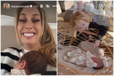 Loose Women star Stacey Solomon says ‘our hearts are full’ as she shares video of baby daughter