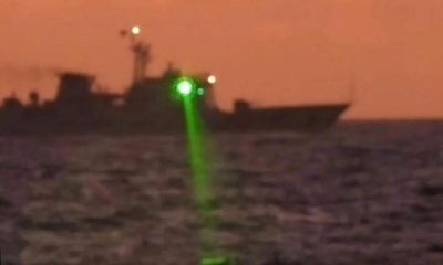 Chinese ship accused of using ‘military-grade laser’ against Philippine vessel