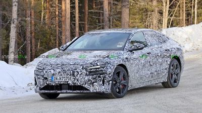 Audi RS6 E-Tron Spotted Testing As Future Tesla Model S Plaid Rival
