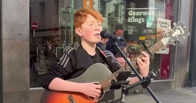 12-year-old busker wows crowds on Grafton Street with remarkable performance