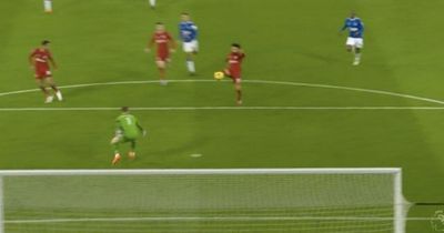 Jordan Pickford left in "no-man's land" after comical error during Liverpool vs Everton