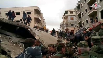 Russia says more than 300 troops helping Syria recover from earthquake