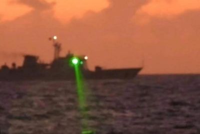 Philippines files protest to China over use of laser