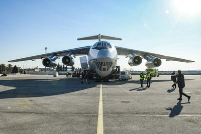 Saudi plane carrying aid lands in Syria, first in decade