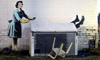 Council removes part of Banksy domestic violence artwork
