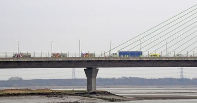 Driver cut free after Mersey Gateway crash involving lorry