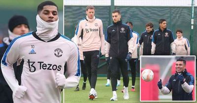 5 things noticed in Man Utd training as they prepare to face Barcelona without seven stars