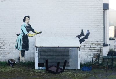 Banksy unveils new ‘Valentine’s Day mascara’ mural in Margate