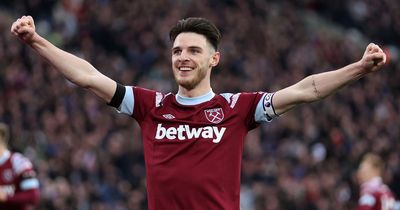 Declan Rice sends subtle transfer message to Chelsea and Arsenal with Manchester United snub