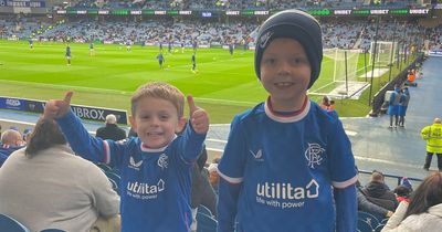 Young Rangers fans 'ecstatic' attending first match at Ibrox in adorable video