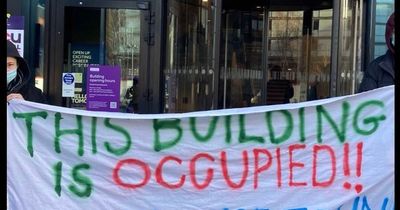 University protesters occupy new building and set out demands as bosses set 4pm deadline