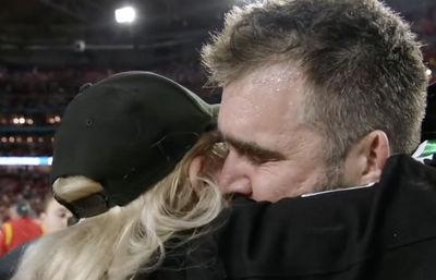 A mic’d-up Jason Kelce had an awesome brotherly message to his mom after Super Bowl 57