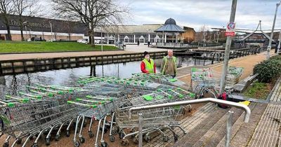 52 trolleys dredged from Scots canal in just two hours