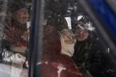A picture and its story: On the road from Donetsk, evacuation ends in heartbreak