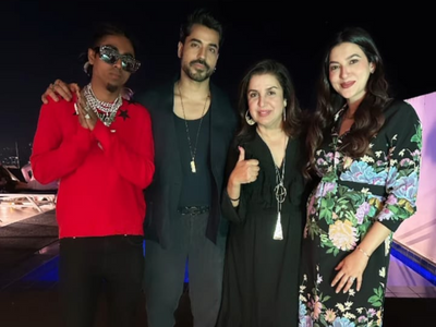 Farah Khan shares a pic with 3 of her favourite Bigg Boss winners; MC Stan, Gauahar Khan, Gautam Gulati