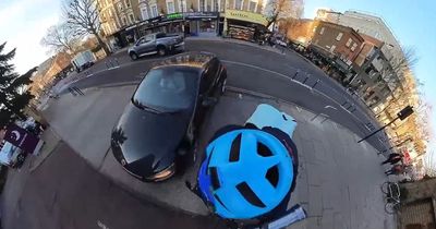 Video shows BBC's Jeremy Vine almost plough into car while cycling