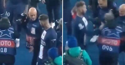 Sergio Ramos loses cool and shoves photographer after PSG defeat in Champions League