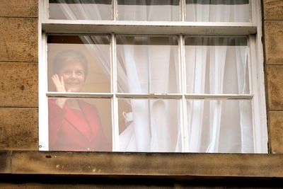 Scots gather outside Bute House following Nicola Sturgeon's resignation