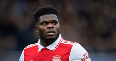 Thomas Partey set to miss Arsenal clash vs Man City with suspected muscle injury