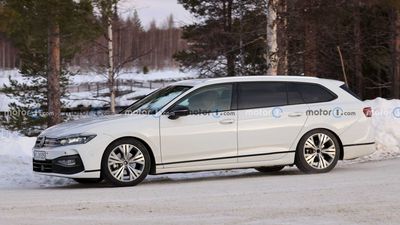 2024 Volkswagen Passat Wagon Spied Looking Long And Low In The Snow