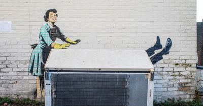 Banksy's Valentine's Day mural freezer put back after being removed for 'safety reasons'