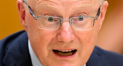 Philip Lowe just wants some privacy after bankers lunch coincided with bond sell-off