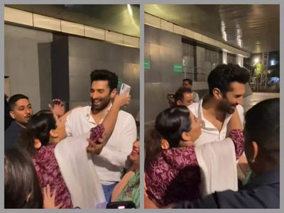 Fan tries to forcefully kiss Aditya Roy Kapur at 'The Night Manager' screening; netizens slam her for 'harassment' - WATCH video