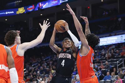 Injury to insult: Jalen Green strains groin as Thunder roll Rockets again
