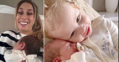 Stacey Solomon shares adorable clip of daughter Rose meeting Belle for the first time