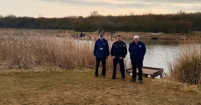 Nottinghamshire police tackle illegal fishing at Cotgrave lake