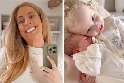 Stacey Solomon shares sweet clip of daughter Rose meeting baby Belle for the first time