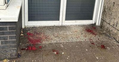 Blood splattered outside building as man hospitalised in Dublin incident
