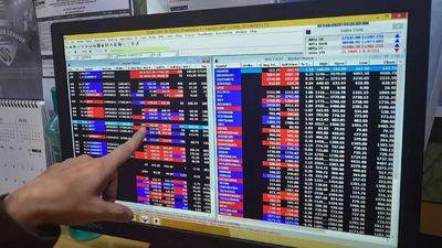 Markets end marginally higher amid volatile trade