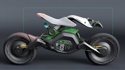 Designer Envisions Futuristic BMW X NVIDIA Electric Motorcycle