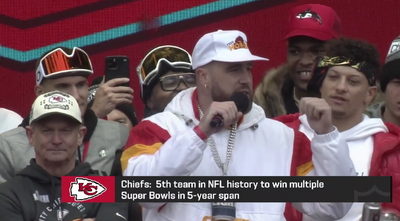Travis Kelce’s Super Bowl parade speech was the ultimate clapback at all the haters