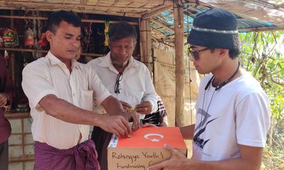 ‘I know how it feels to lose everything’: Rohingya refugees send aid to Turkey